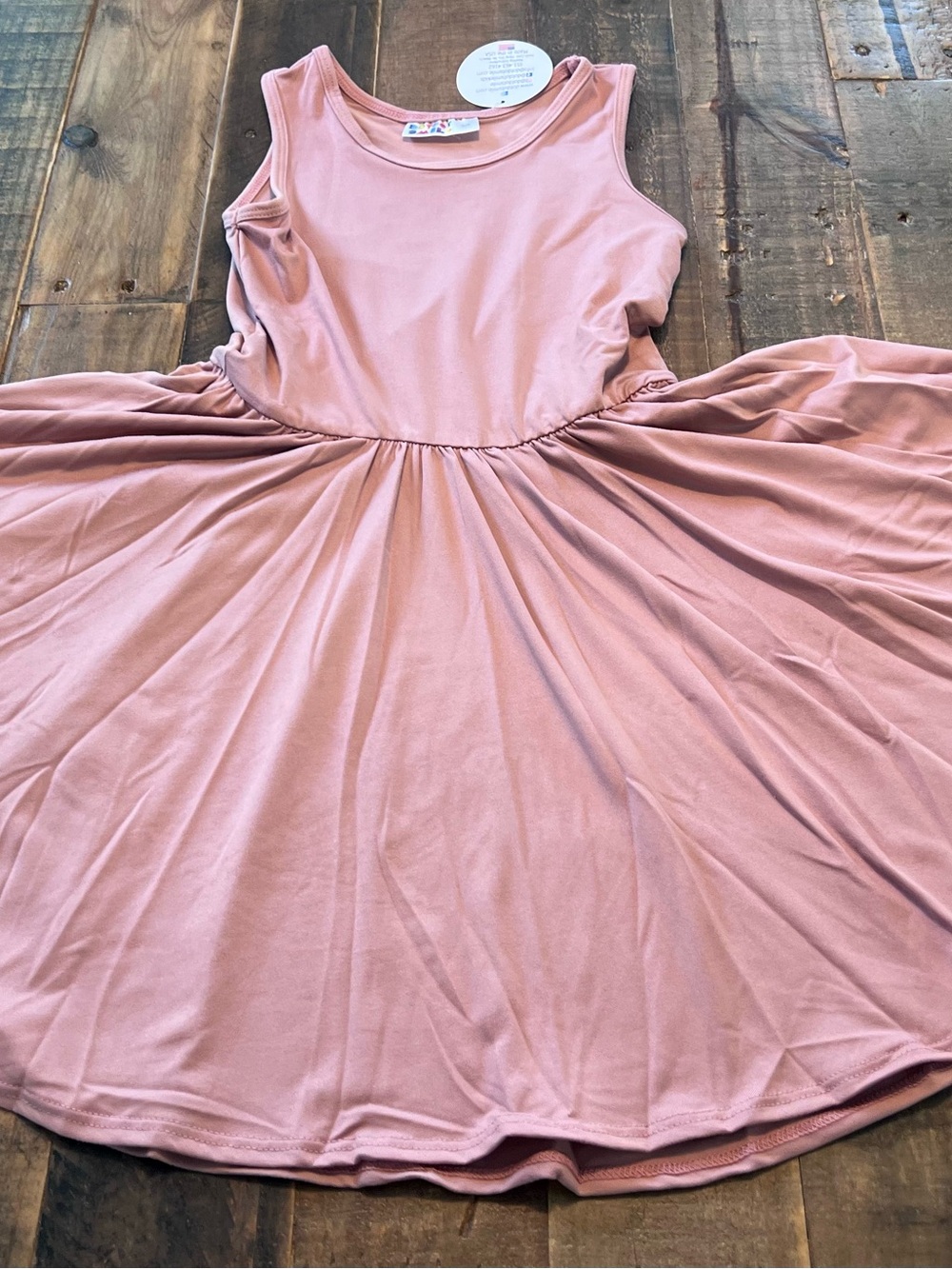 Dot Dot Smile size 5/6 girls dusty rose tank twirl dress new